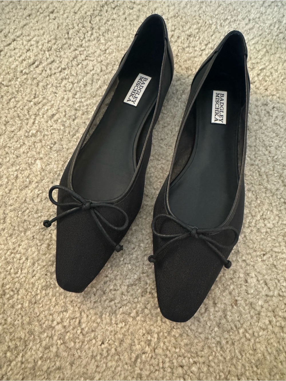 Badgley Mischka mesh ballet flats
